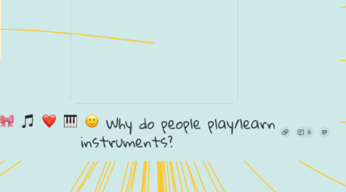 Mind Map: Why do people play/learn instruments?