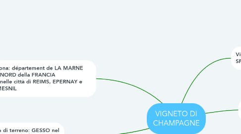 Mind Map: VIGNETO DI CHAMPAGNE