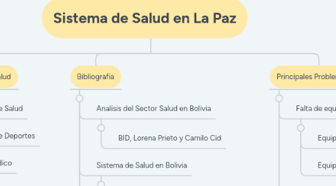 Mind Map: Sistema de Salud en La Paz