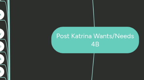 Mind Map: Post Katrina Wants/Needs 4B