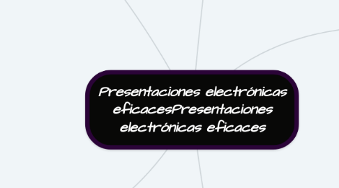 Mind Map: Presentaciones electrónicas eficacesPresentaciones electrónicas eficaces