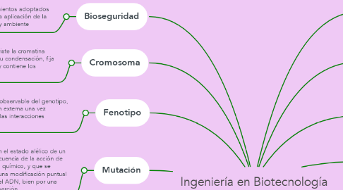 Mind Map: Ingeniería en Biotecnología