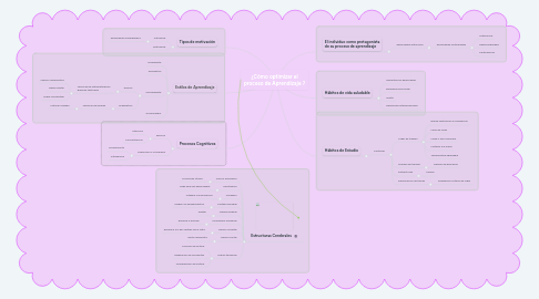 Mind Map: ¿Cómo optimizar el proceso de Aprendizaje ?