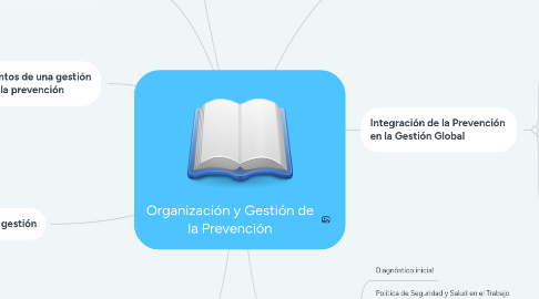 Mind Map: Organización y Gestión de la Prevención