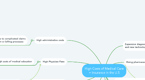 Mind Map: High Costs of Medical Care + Insurance in the U.S