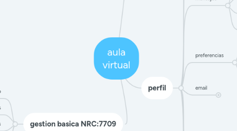 Mind Map: aula virtual