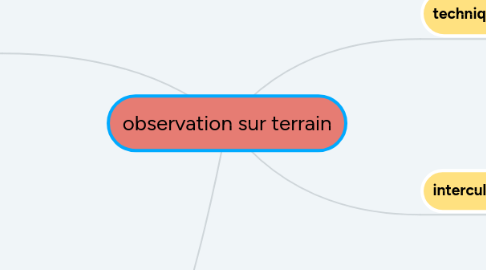 Mind Map: observation sur terrain