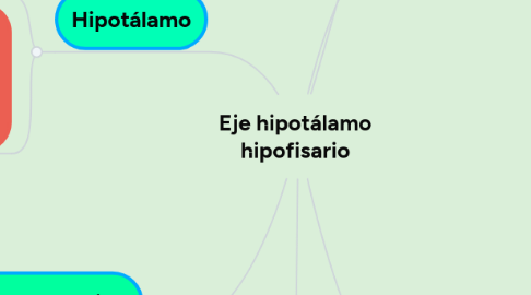 Mind Map: Eje hipotálamo hipofisario