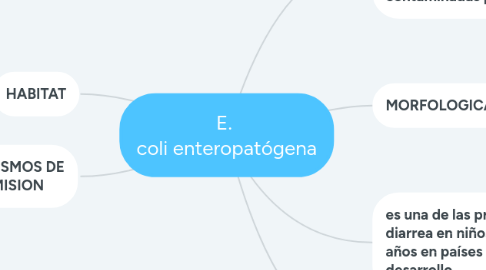 Mind Map: E. coli enteropatógena