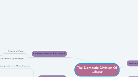 Mind Map: The Domestic Division Of Labour