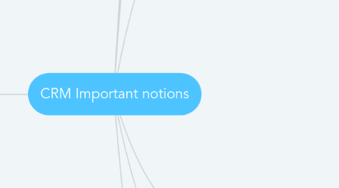 Mind Map: CRM Important notions