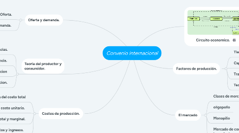 Mind Map: Convenio internacional