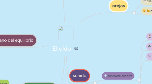 Mind Map: El oído