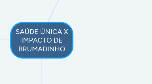 Mind Map: SAÚDE ÚNICA X IMPACTO DE BRUMADINHO