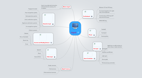 Mind Map: Input