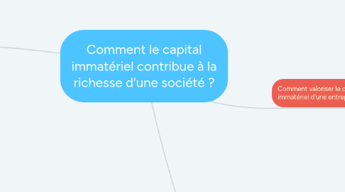 Mind Map: Comment le capital immatériel contribue à la richesse d'une société ?