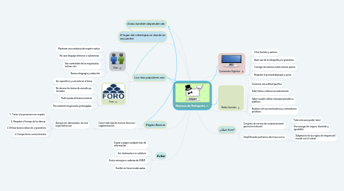 Mind Map: Normas de Netiqueta