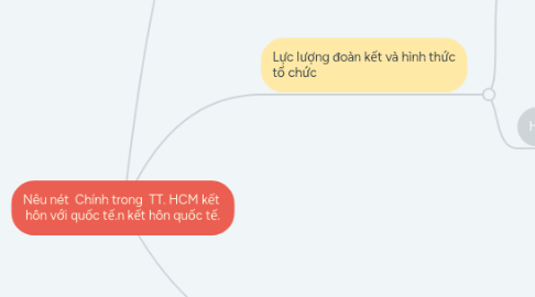 Mind Map: Nêu nét Chính trong TT. HCM kết hôn với quốc tế.n kết hôn quốc tế.