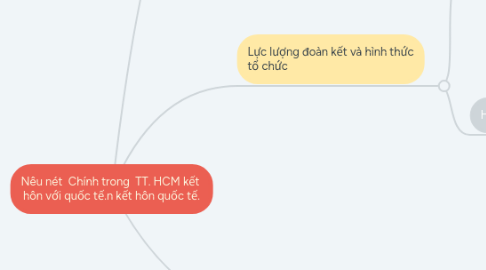 Mind Map: Nêu nét  Chính trong  TT. HCM kết  hôn với quốc tế.n kết hôn quốc tế.