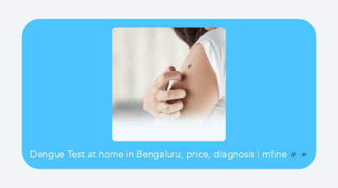 Mind Map: Dengue Test at home in Bengaluru, price, diagnosis | mfine