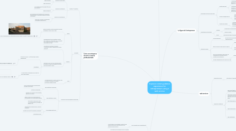 Mind Map: Improve career guidance experience for entrepreneurs using a web service