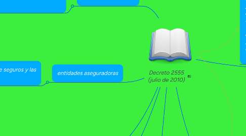 Mind Map: Decreto 2555 (julio de 2010)