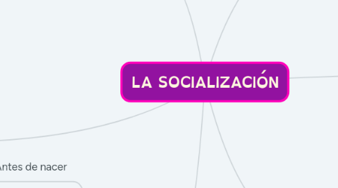 Mind Map: LA SOCIALIZACIÓN