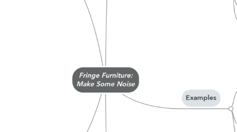 Mind Map: Fringe Furniture: Make Some Noise