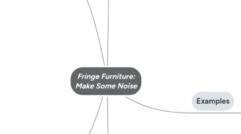 Mind Map: Fringe Furniture: Make Some Noise