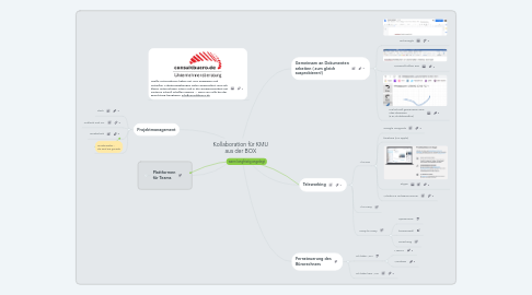 Mind Map: Kollaboration für KMU aus der BOX