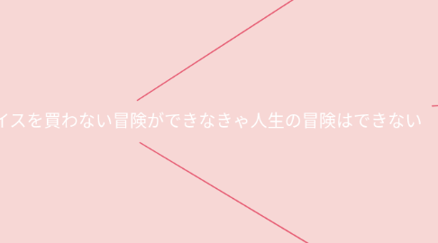 Mind Map: 自己変革準備 【結論】アイスを買わない冒険ができなきゃ人生の冒険はできない