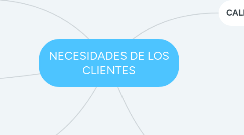 Mind Map: NECESIDADES DE LOS CLIENTES