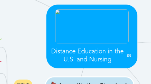 Mind Map: Distance Education in the U.S. and Nursing