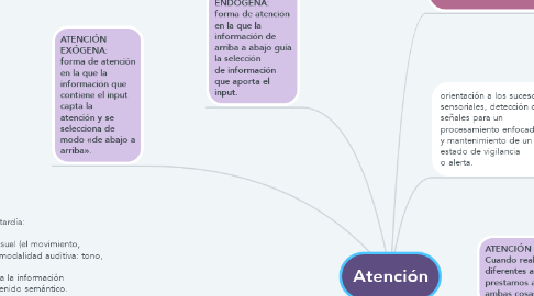 Mind Map: Atención