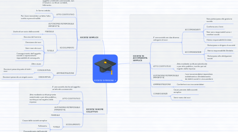 Mind Map: SOCIETA' DI PERSONE