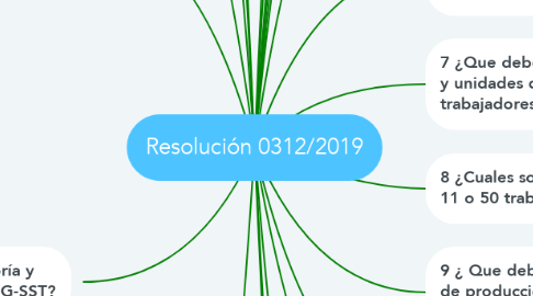 Mind Map: Resolución 0312/2019