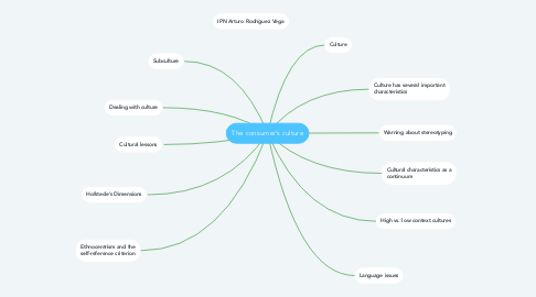 Mind Map: The consumer’s culture
