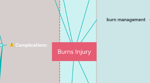 Mind Map: Burns Injury