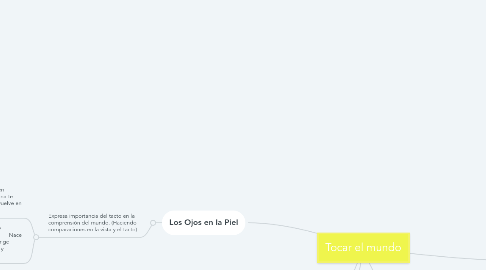 Mind Map: Tocar el mundo