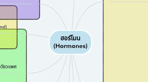 Mind Map: ฮอร์โมน (Hormones)