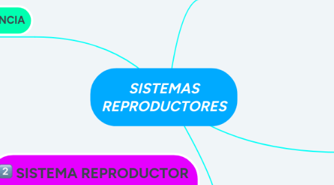 Mind Map: SISTEMAS REPRODUCTORES