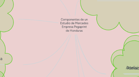 Mind Map: Componentes de un Estudio de Mercados Empresa Pegaprint de Honduras