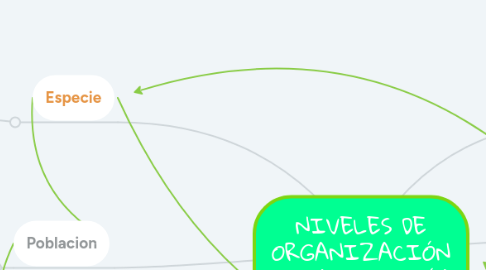 Mind Map: NIVELES DE ORGANIZACIÓN DE LA ECOLOGÍA