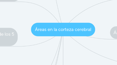 Mind Map: Áreas en la corteza cerebral