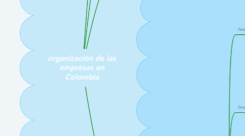 Mind Map: organización de las empresas en Colombia