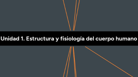 Mind Map: Unidad 1. Estructura y fisiología del cuerpo humano