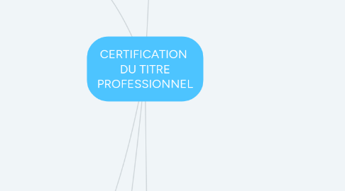 Mind Map: CERTIFICATION DU TITRE PROFESSIONNEL