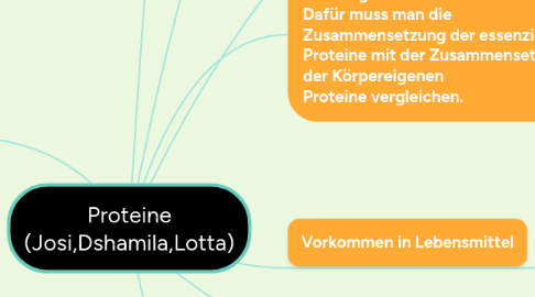 Mind Map: Proteine (Josi,Dshamila,Lotta)