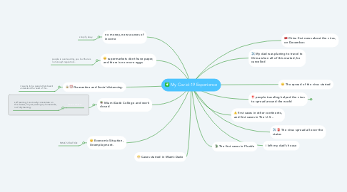 Mind Map: My Covid-19 Experience