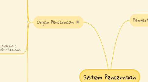 Mind Map: Sistem Pencernaan